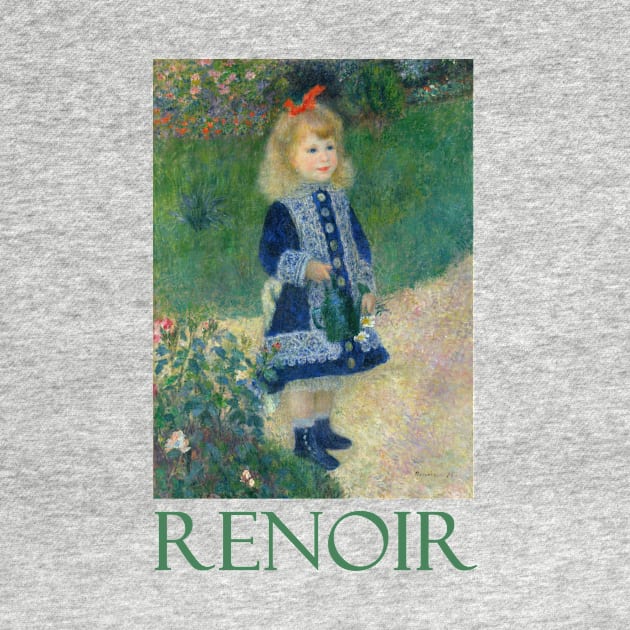 Girl with a Watering Can by Pierre-Auguste Renoir by Naves